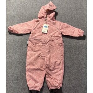 Jan & Jul Toddler Rain Suit Thin Waterproof Outerwear Size 1T Prairie Flower NEW